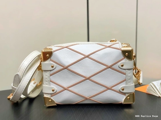 Aaa replica bags Side LOUIS VUITTON PM-18*12.5*8CM Trunk 0811